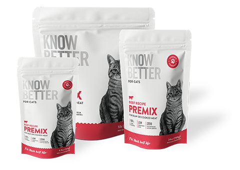 Know Better for Cats - Beef Recipe - For making a healthy homemade cat food